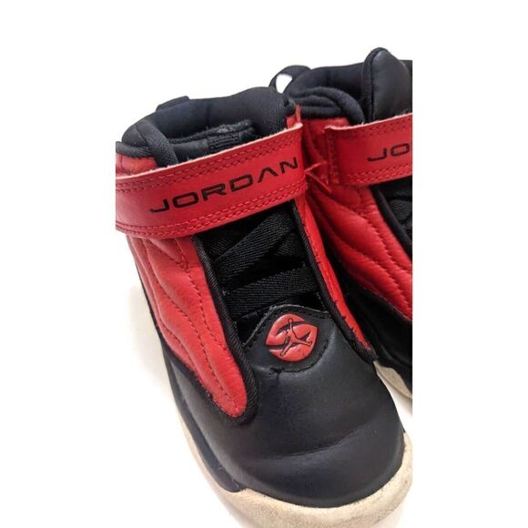 Nike Air Jordan Pro Strong Red Black White TD Toddler Sz 7C 407486-601 - Picture 4 of 9